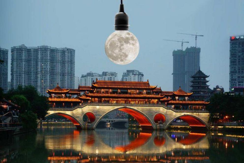Chinese scientists plan to send three artificial moons into space in the next four years.
