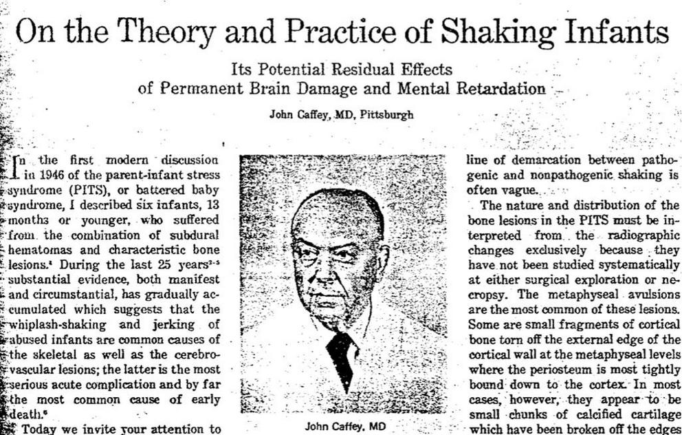 Dr. John Patrick Caffey was born in Utah in 1895, the year that Wilhelm Conrad Roentgen accidentally discovered the x-ray, which was originally known as the “roentgen ray.” The impact of Dr. John Caffey on medical kidnappings of today cannot be underestim