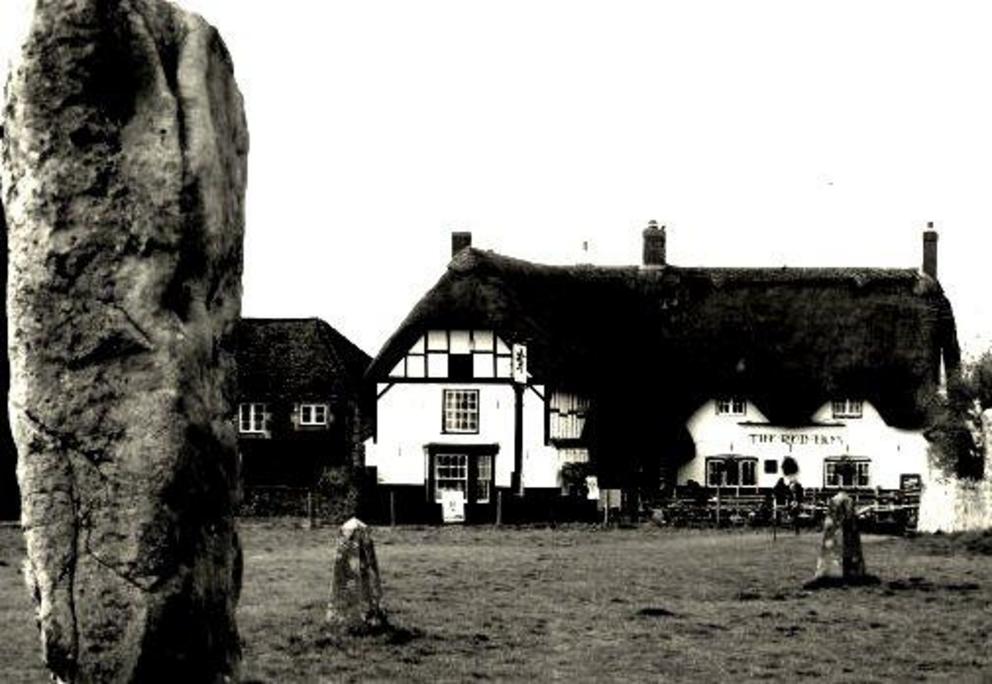 The very haunted 'Red Lion' pub.