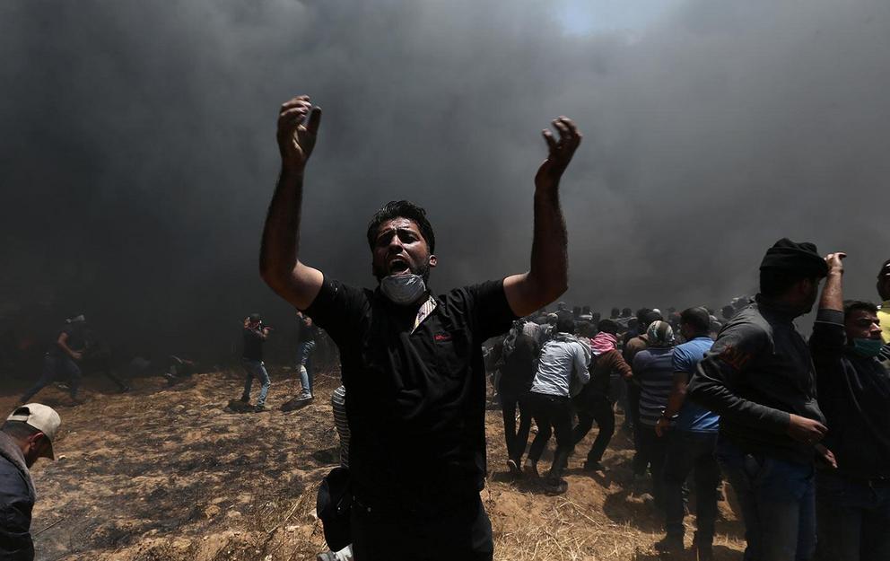 The Israel-Gaza border, May 14, 2018 © Ibraheem Abu Mustafa / Reuters 