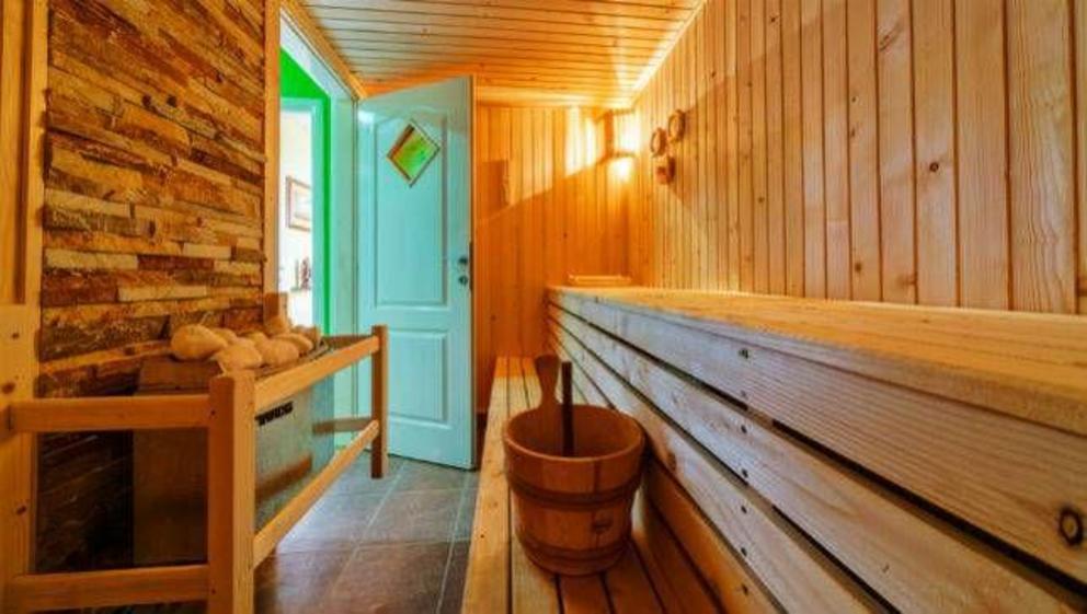 In Finland, many homes have small private saunas like this one.