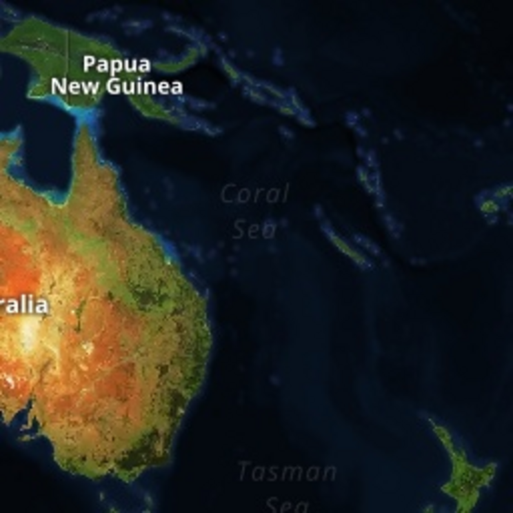 Map: An interactive map showing Nan Madol's location in relation to Australia. 
