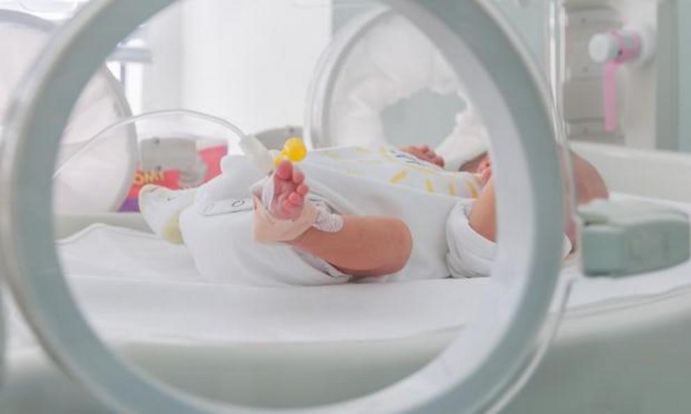 A newborn baby in hospital. Under the trial, 93 women were given sildenafil, which is sold under the brand name Viagra. Photograph: Alamy Stock Photo 