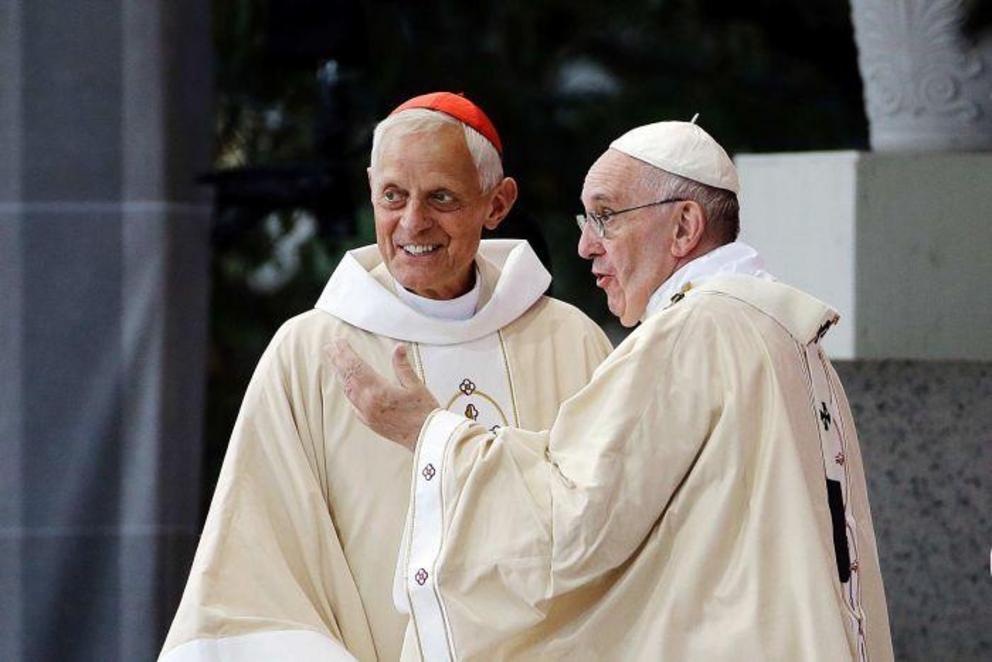 The report faults Archbishop of Washington Cardinal Donald Wuerl (left) for his part in the concealment of abuse.