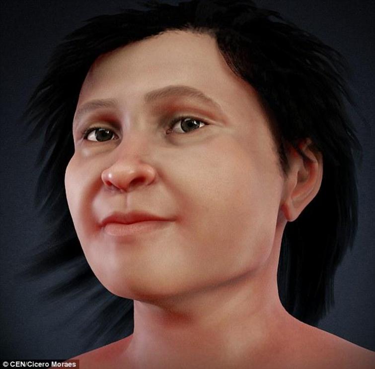 Scientists have recreated the face of a Mayan woman who met her untimely end nearly 14,000 years ago at the bottom of a sinkhole. Eve, also known as The Woman of Naharon, was aged 20-25 when she died 