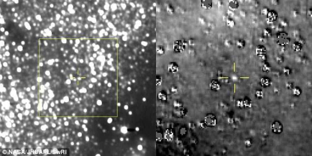 NASA’s New Horizons spacecraft has spotted its next flyby target from more than 100 million miles away. In the image, Ultima is enveloped in countless stars, appearing as just a tiny speck amidst the bright spots. The yellow box shows its predicted locati