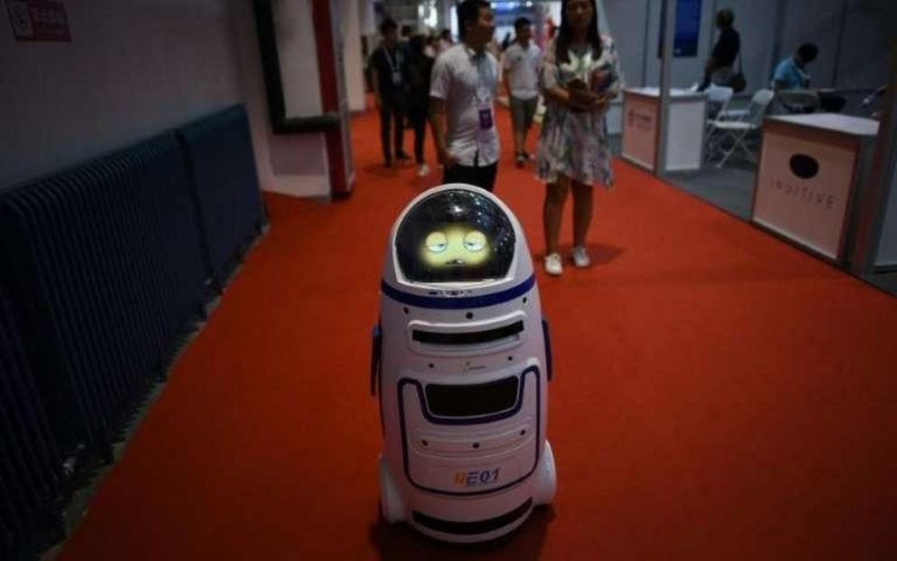Outside China's factories, robots are becoming a more visible presence, deployed in restaurants and banks and even delivering parcels