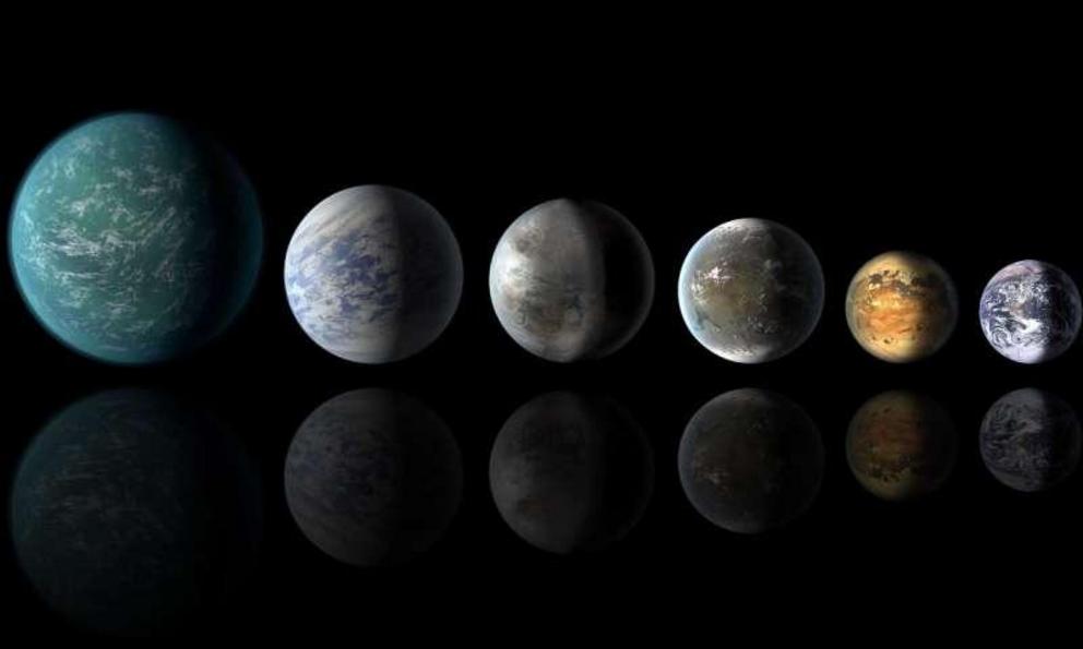 Exoplanets similar to Earth, artist concept.
