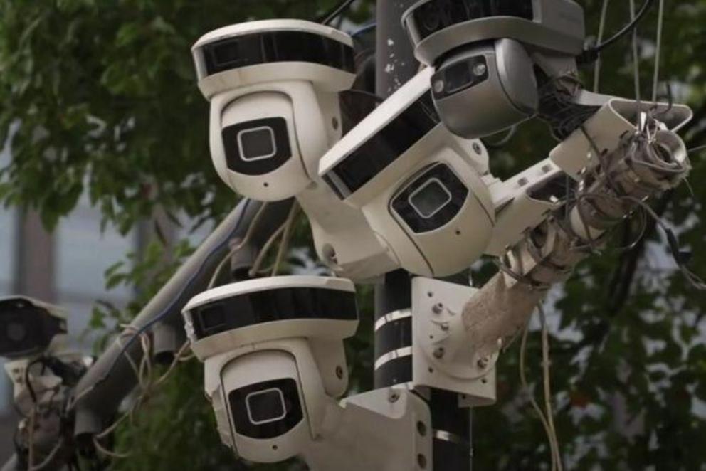 China's surveillance cameras are installed in many public areas.