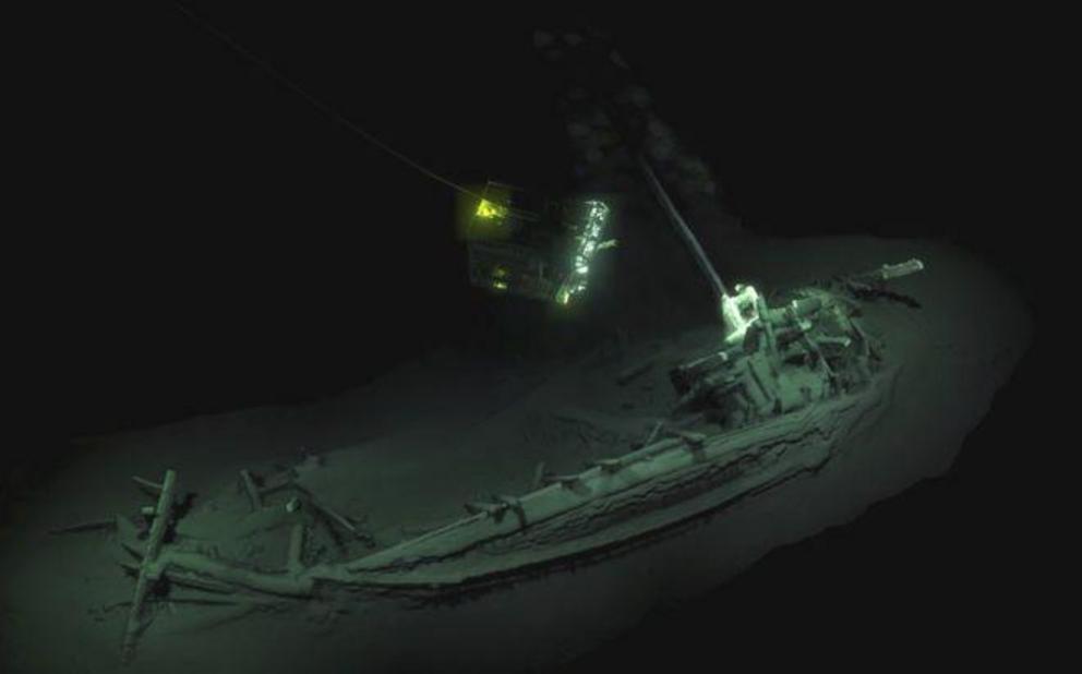 The ship was surveyed and digitally mapped by two remote underwater vehicles. Black Sea MAP/EEF Expeditions
