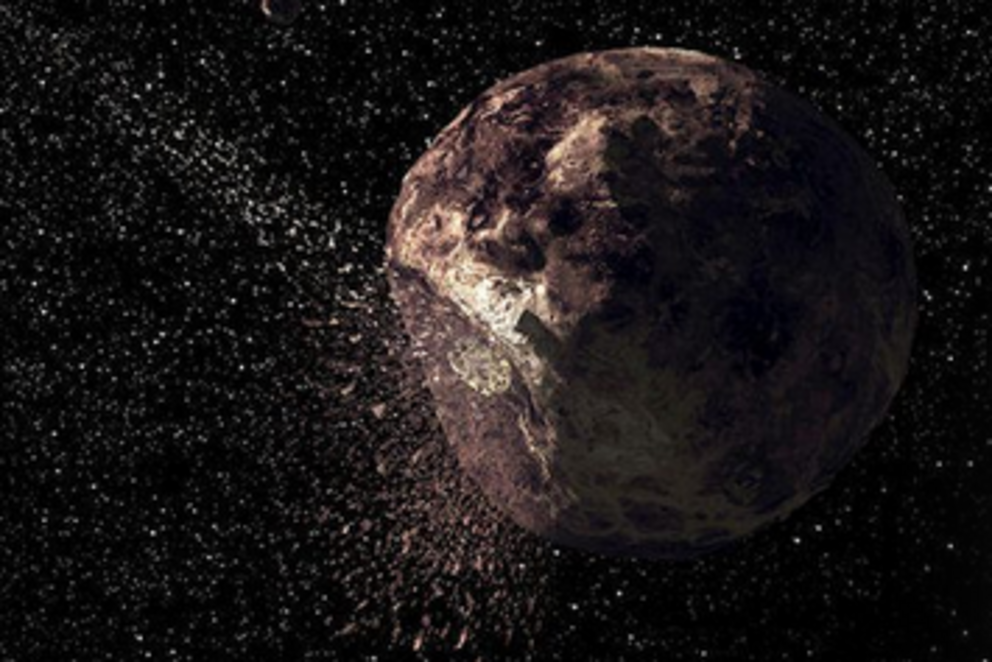 An impact in the asteroid belt may have activated a new comet-like object. B. E. Schmidt and S. C. Radcliffe/UCLA/NASA 