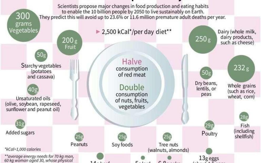The diet to save the planet and yourself, according the Lancet medical journal