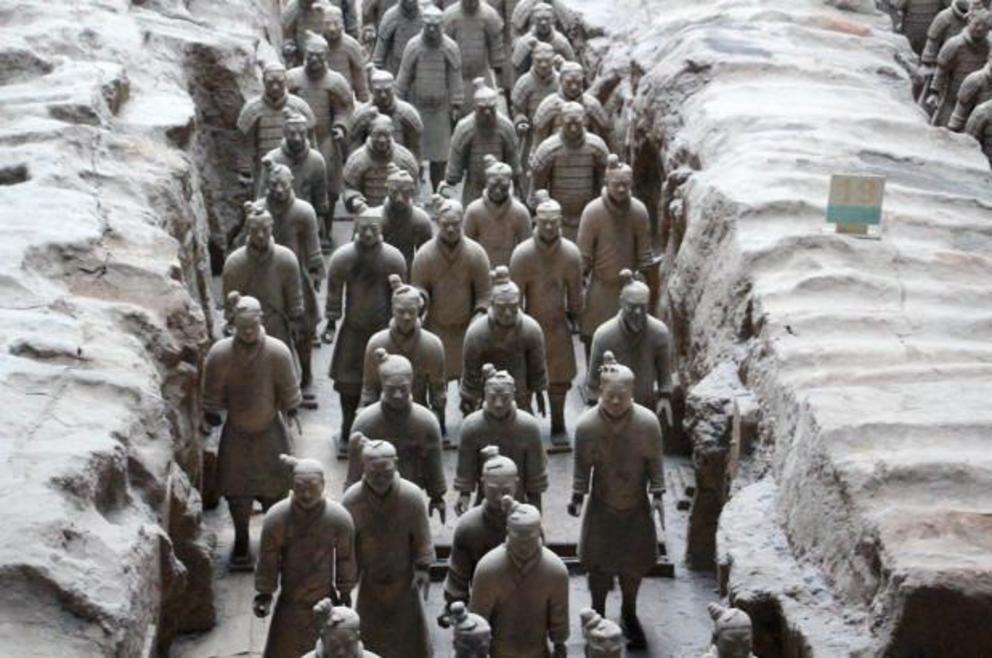 The famous Terracotta Army guards one of China's pyramids. ZUMAPRESS