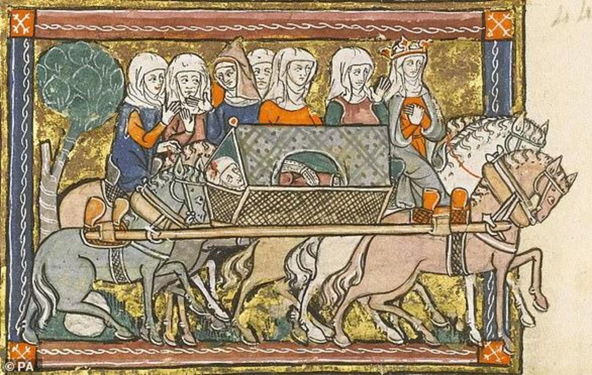 Иллюстрации 14 века. Рыцарь Ланселот. Средневековая миниатюра.