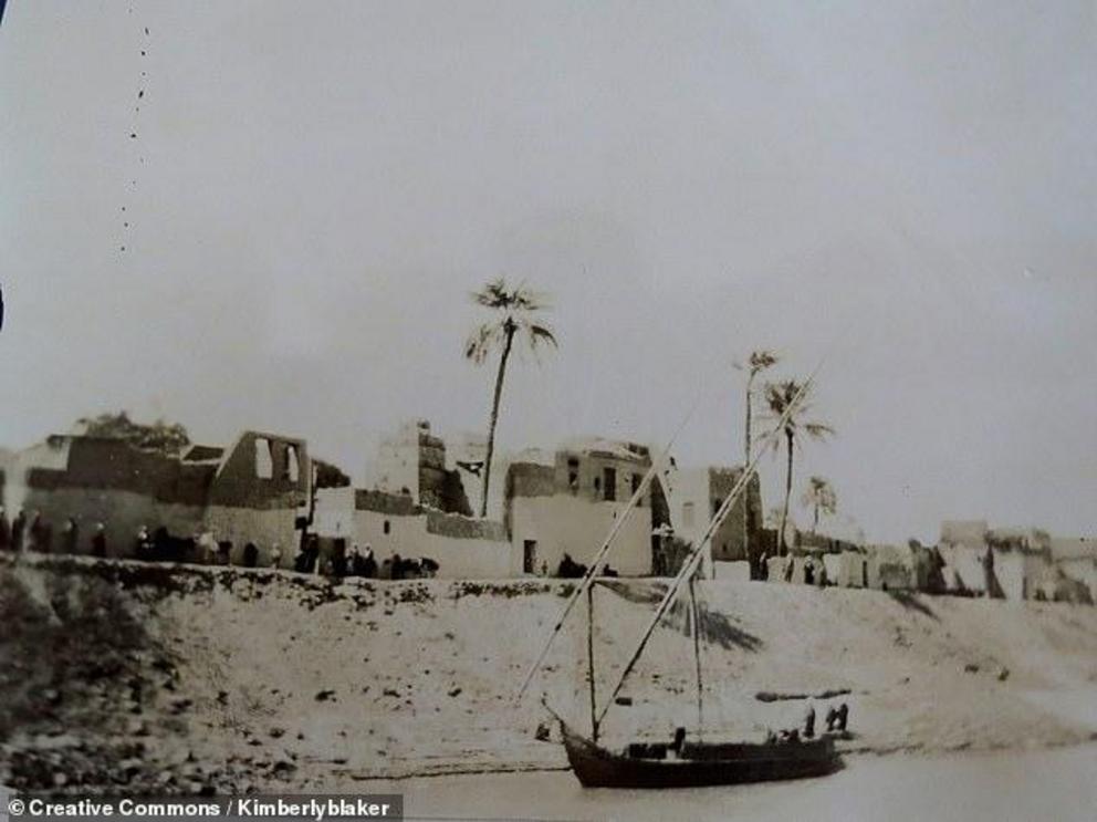 'One of the big questions about the Nile is when it originated and why it has persisted for so long,' said geologist Claudio Faccenna of Italy's Roma Tre University. Pictured, a village on the banks of the Nile in 1891 — a recent memory for the long-lived