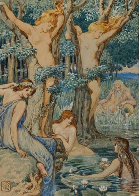 Nyads and Dryads by Walter Crane (1845–1915)