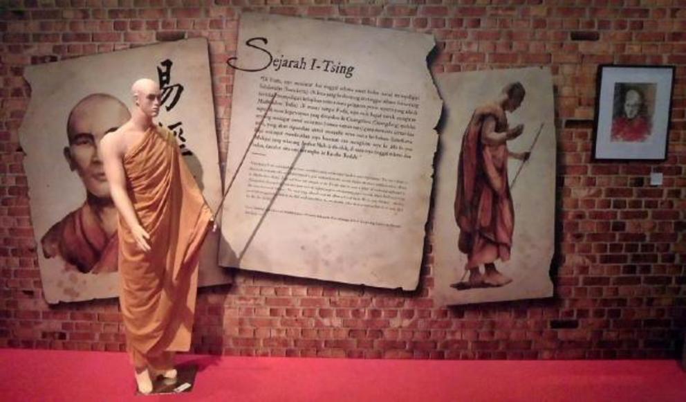 The depiction of I Ching (also known as I-Tsing or Yi Jing) 7th century pilgrim that visited Srivijaya.