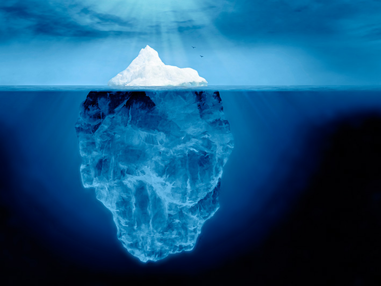 hidden depths iceberg picture