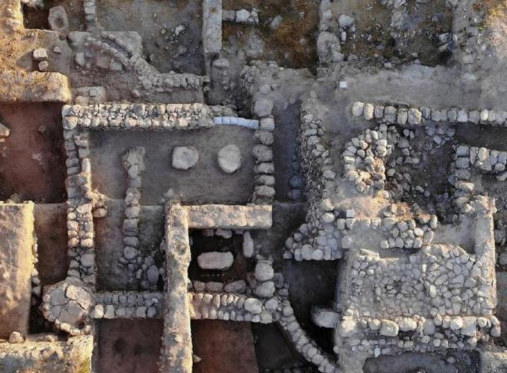 View of the early Iron Age temple in Beth Shemesh