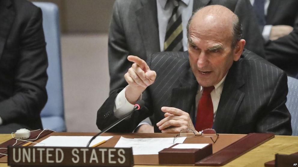 US Special Envoy to Venezuela Elliott Abrams has threatened even harsher sanctions against the South American country as Washington's efforts to oust the Maduro government continue to falter. (AP)