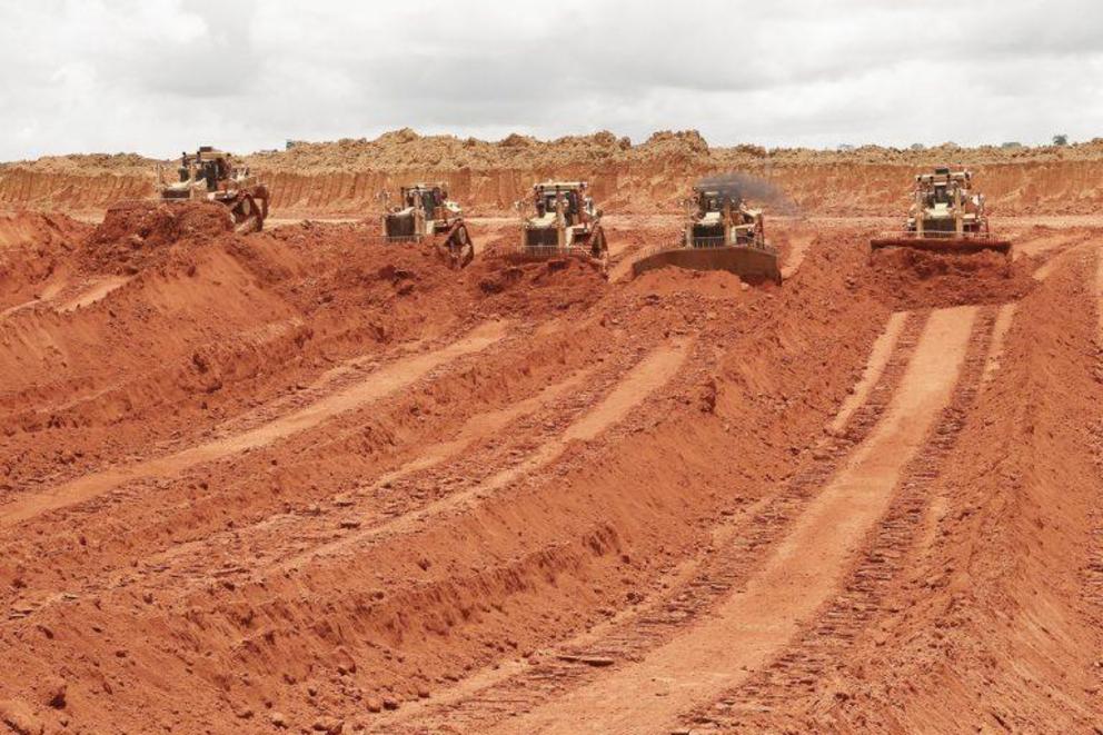 Forest and topsoil must first be removed before ore can be accessed at Brazil’s Norsk Hydro ASA Paragominas open pit mine. Such industrial processes would be highly destructive of Brazil’s forests, indigenous reserves and cultures. 