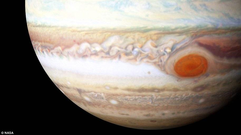 Oil painting swirls, raging storms and Jupiter's famous 'Great Red Spot ...