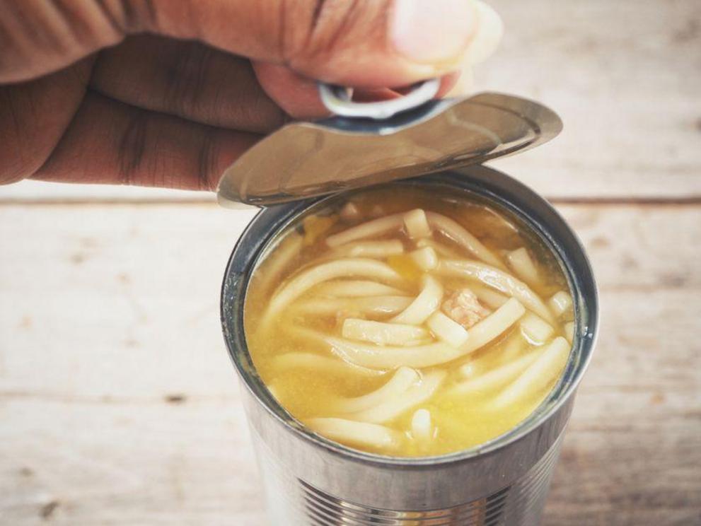 Foods that are high in sodium, like canned soups, can contribute to dehydration