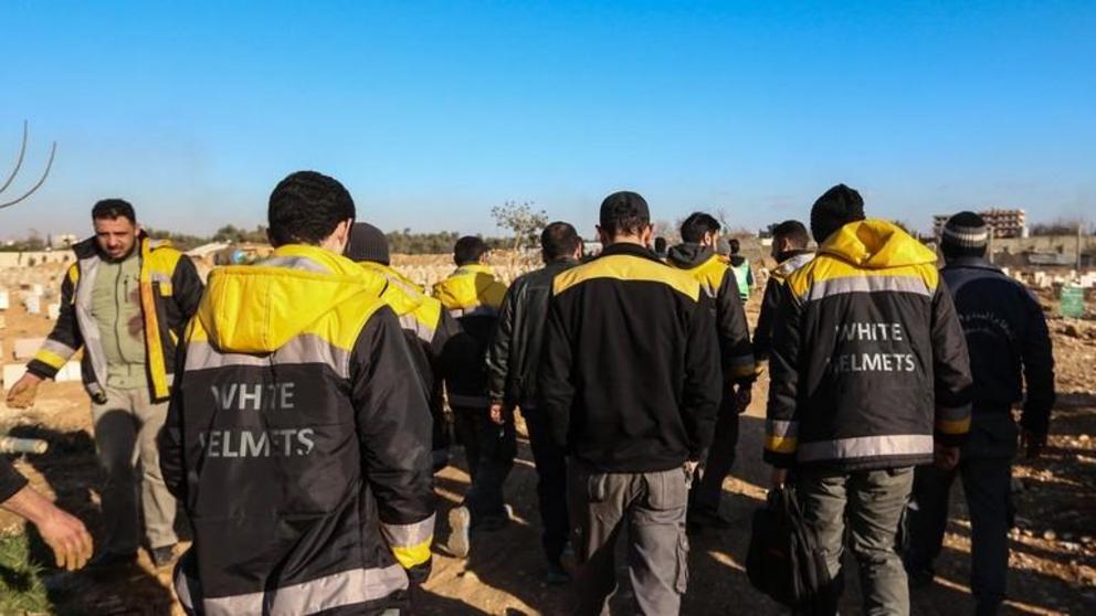 FILE PHOTO: Members of the White Helmets ‘civil defense group’ in Douma, Syria, January 20, 2018 © Global Look Press / ZUMAPRESS.com/Muhmmad Al-Najjar 