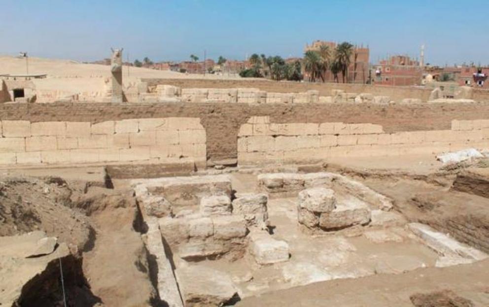The newly-discovered palace ruins belonging to Ramesses the Great.