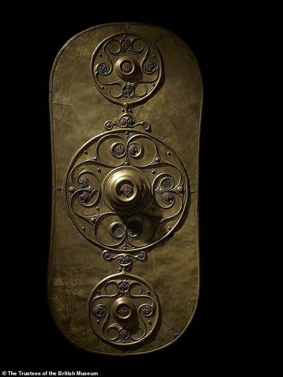 The famous The Battersea Shield, dated to 350 BC-50 BC is made of several pieces of sheet bronze and is in fact a metal cover that was attached to the front of wooden shield