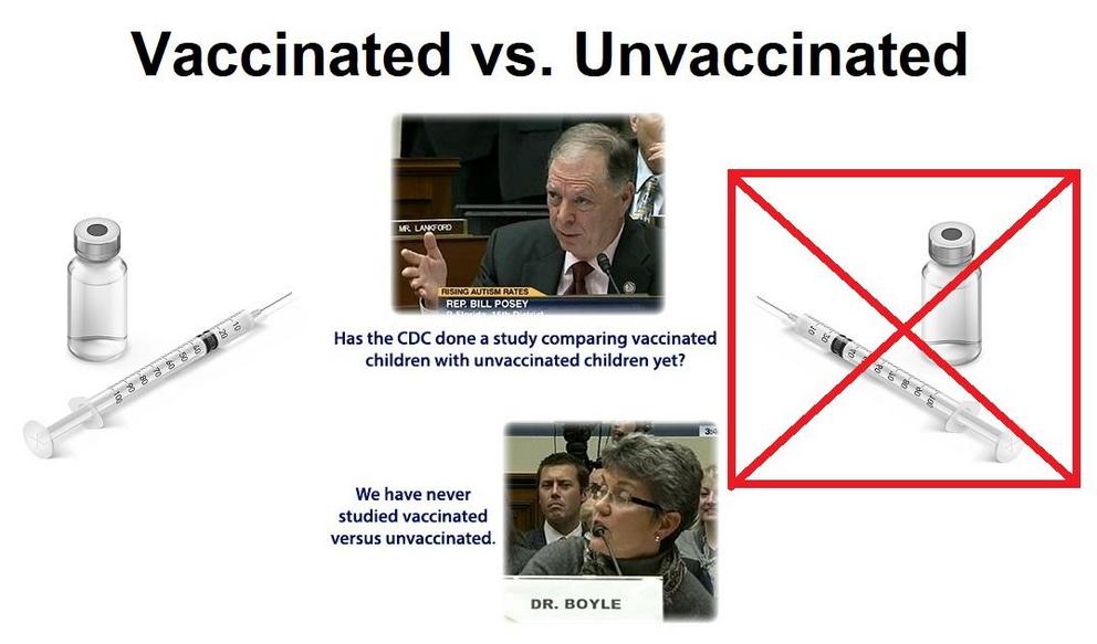 Images of Congressman Posey and Dr. Coleen Boyle of the CDC are from the Congressional Autism hearings in 2011