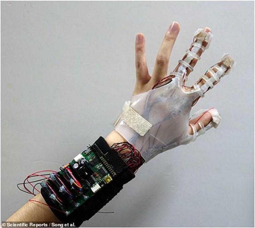 With the glove, gamers can interpret the size and shape of a virtual object — even though such are just computer-generated simulations