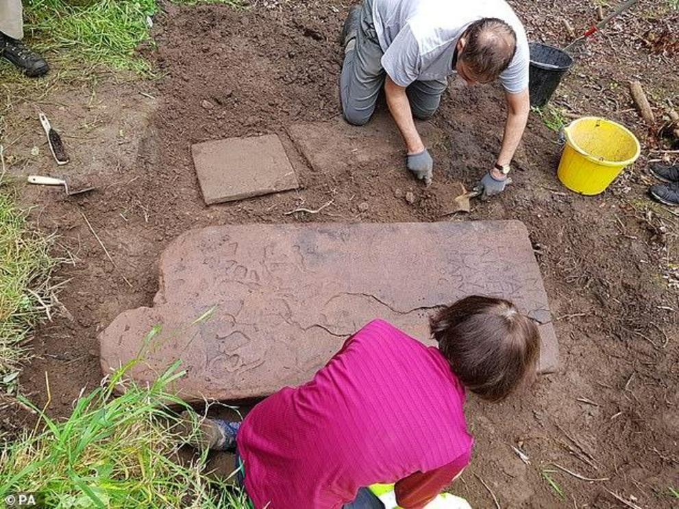 The stone, thought to have been carved around 12,000 years ago, is decorated with a number of Pictish symbols and is said by experts to be of national importance