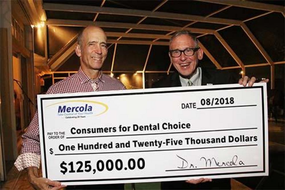 The sole mission of Consumers for Dental Choice and of its leader Charlie Brown (pictured with me above) is to end the use of mercury fillings.