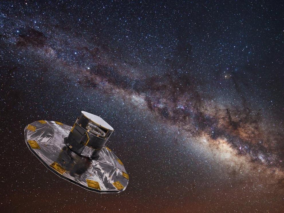 The Gaia spacecraft maps the stars of the Milky Way.