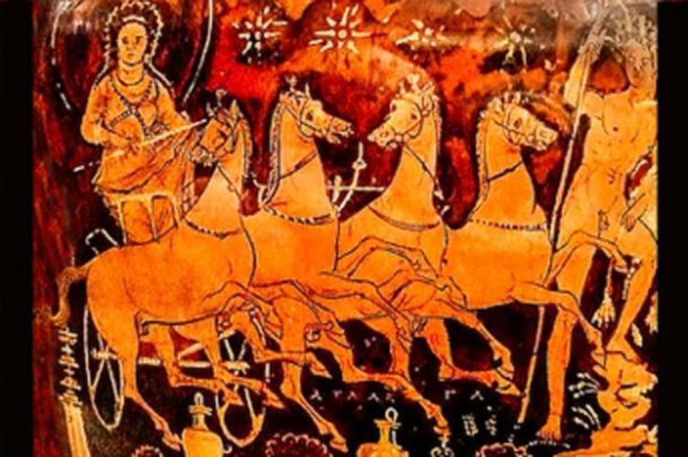 An ancient virginity test involved chariots with young maidens fighting to the death.