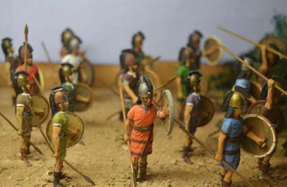 Hittite soldier models.