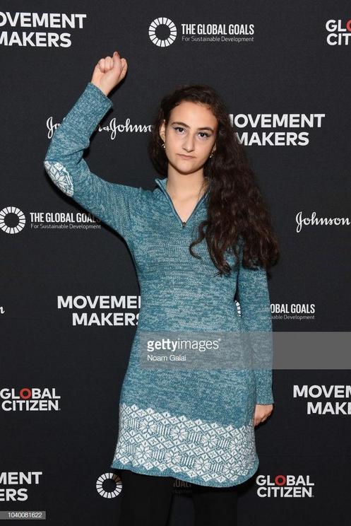 September 25, 2018: The Zero Hour Movement Founder & President Jamie Margolin attends Global Citizen – Movement Makers at The Times Center in New York City. (Photo by Noam Galai/Getty Images for Global Citizen)