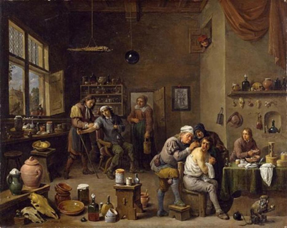 ‘The Surgeon’ by David Teniers the Younger, 1670s.