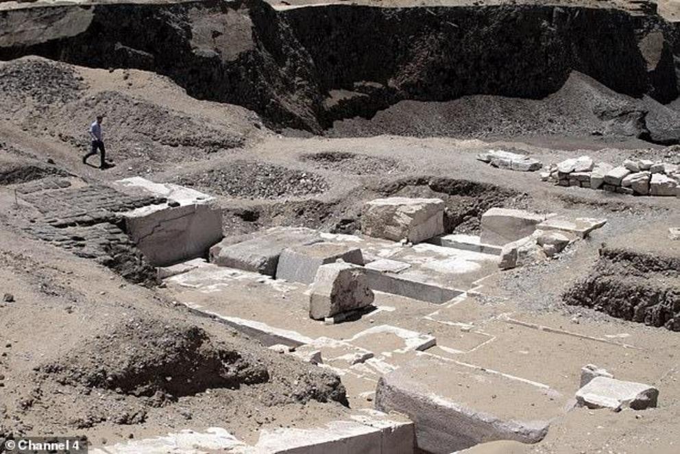 The burial complex, which once had a pyramid above it, was uncovered in 2017. The pyramid eroded away after the precious limestone covering was removed, leaving the mud-stones exposed to the elements