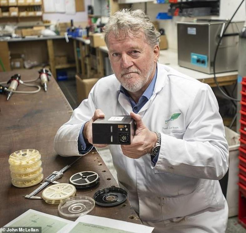 The father-of-eight battery inventor engineer, Trevor Jackson, 58 from Tavistock, Devon, who has signed a multi-million-pound deal to start manufacturing the device on a large scale in the UK