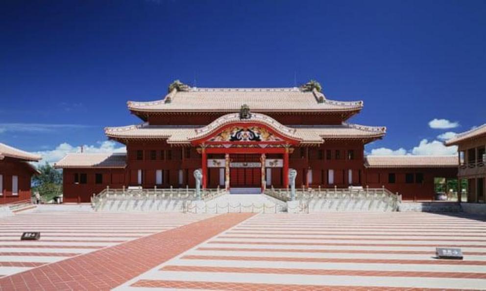 The Shuri castle was largely destroyed in the second world war before being restored and reopened as a national park in 1992.