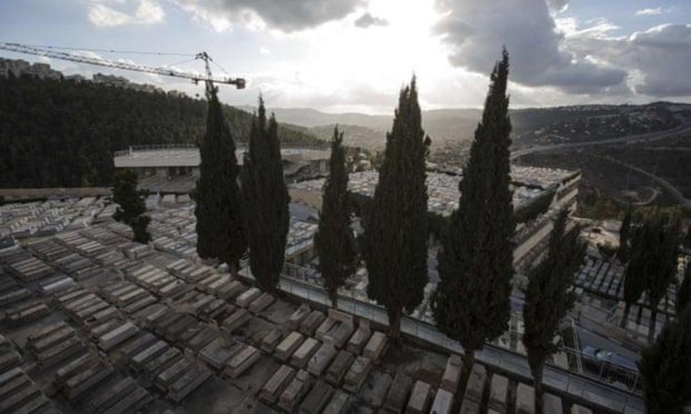 Givat Shaul cemetery, which has had to build multi-storey burial structures to deal with overcrowding.