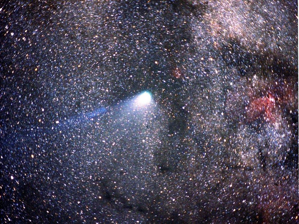 Halley’s comet last crossed the solar system in 1986. It will be visible from Earth again in 2061.