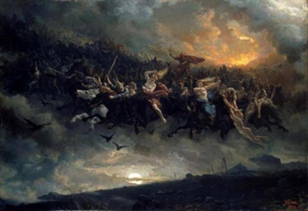 ’Wild Hunt of Odin’ by Peter Nicolai Arbo, 1872.