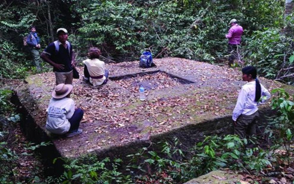 An example of a newly documented temple site in the forests of the Phnom Kulen region.