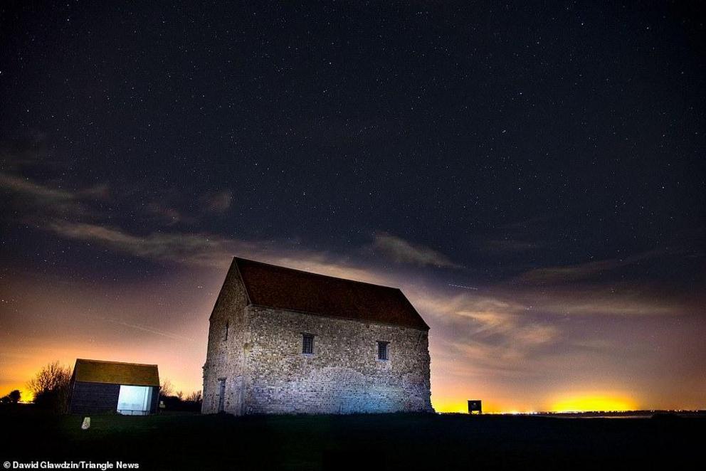 Other shots in his portfolio show the dawn over The Chapel of St Peter-on-the-Wall in Bradwell-on-Sea, Essex — one of the oldest intact Christian churches in the country