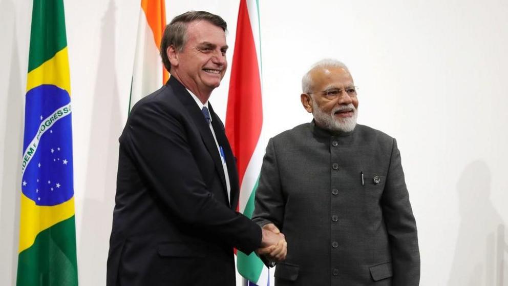 Brazil's President Bolsonaro and India's Prime Minister Narendra Modi © Sputnik © Reuters