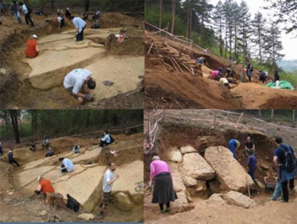 Archaeological excavations taking place on the northern face of the Bosnian Pyramid of the Sun reveal blocks composed of an artificial geopolymer stronger than most modern-day concretes.