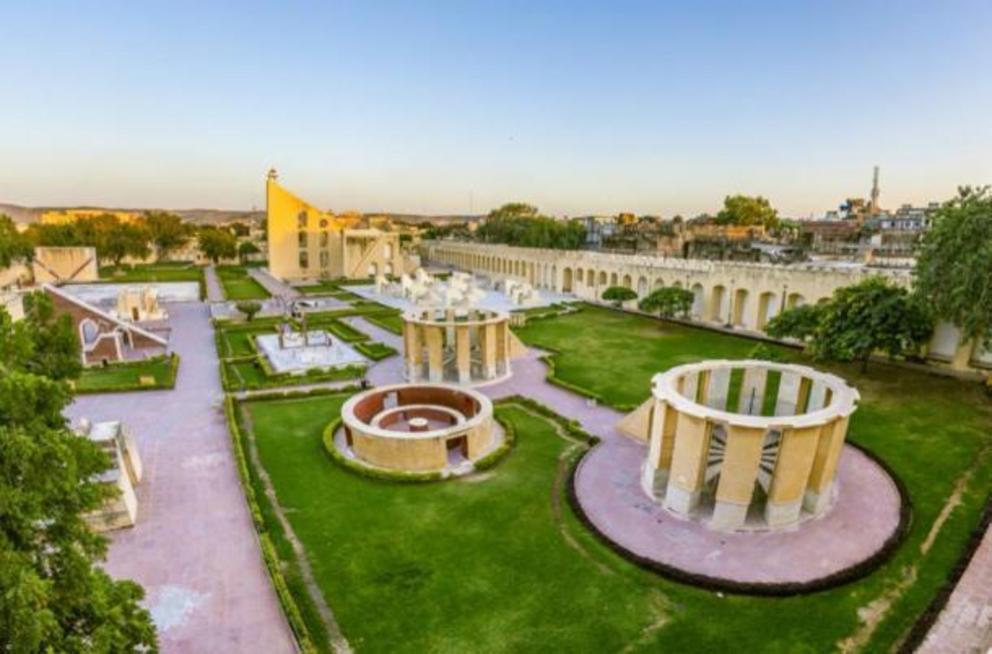 Astronomical instrument at Jantar Mantar observatory – the Rama Yantra.